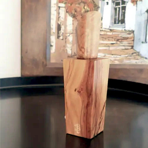 Boselli No. 3 · Jasmin · Olive Wood Perfume Flacon · Natural Wood Grain · 30 ml · made in France | LaPeNu