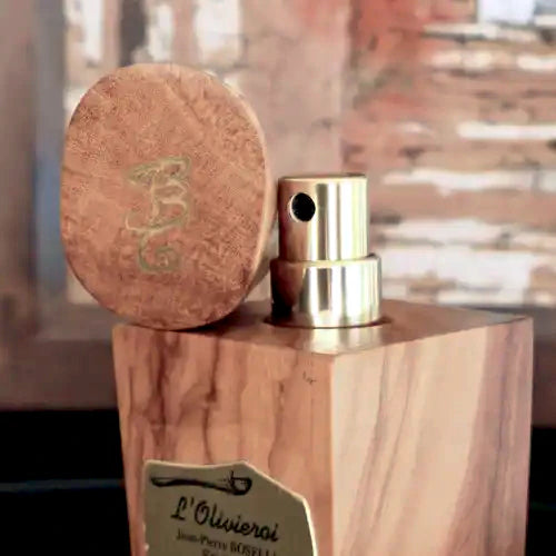 Boselli No. 3 · Jasmin · Olive Wood Perfume Flacon · Open Cap · Refillable Pump · 30 ml · made in France | LaPeNu