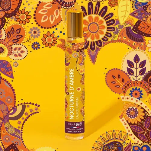 Nocturne d'Ambre amber woody floral eau de parfum 30ml – oriental fragrance made in Vichy, France | LaPeNu