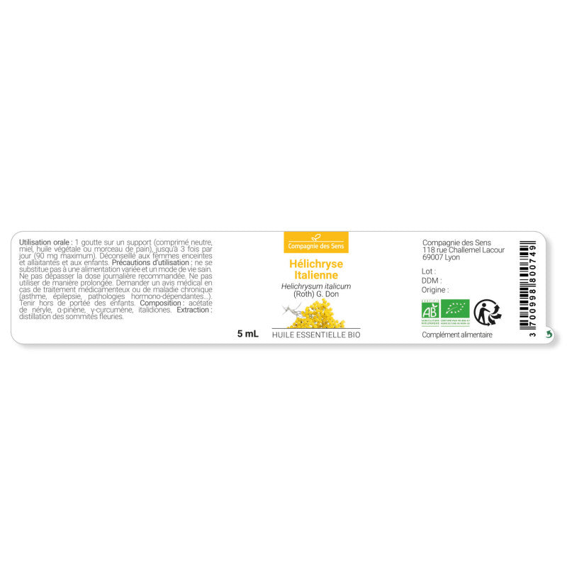 Bio Ätherisches Öl - Italienische Strohblume / Immortelle