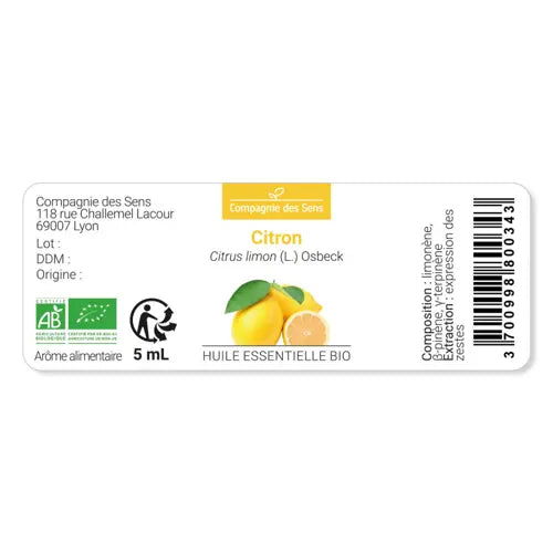 Bio Ätherisches Öl - Zitrone