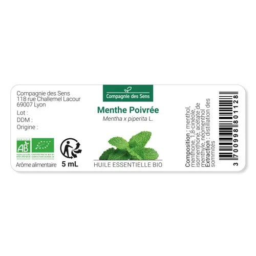 Bio Ätherisches Öl - Pfefferminze