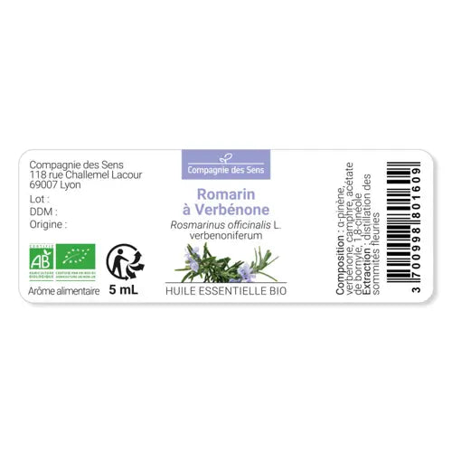 Bio Ätherisches Öl - Rosmarin Verbenon