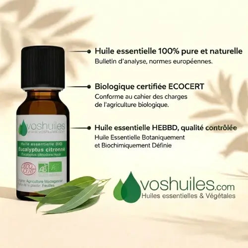 Organic Essential Oil - Lemon Eucalyptus